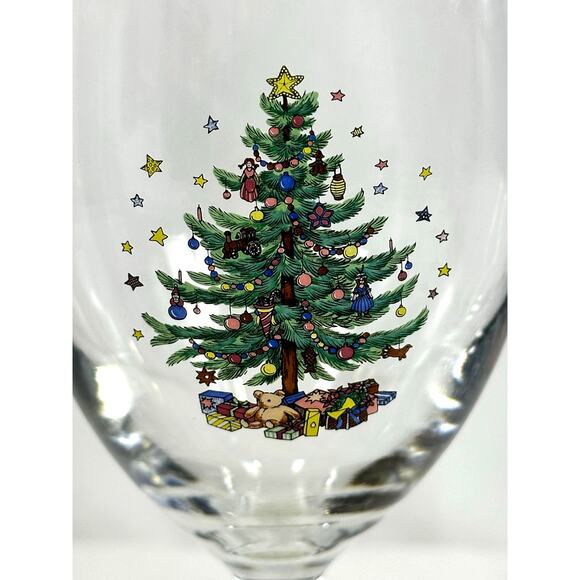 Nikko Happy Holidays Japan Wine Glass Goblets-Set of 2 - Picture 2 of 4